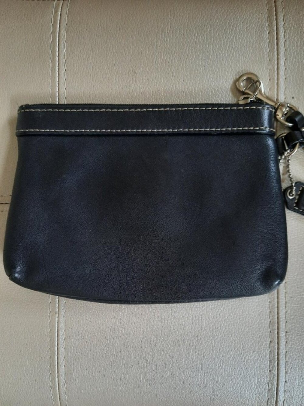 Coach Black Leather Wristlet - Picture 6 of 11
